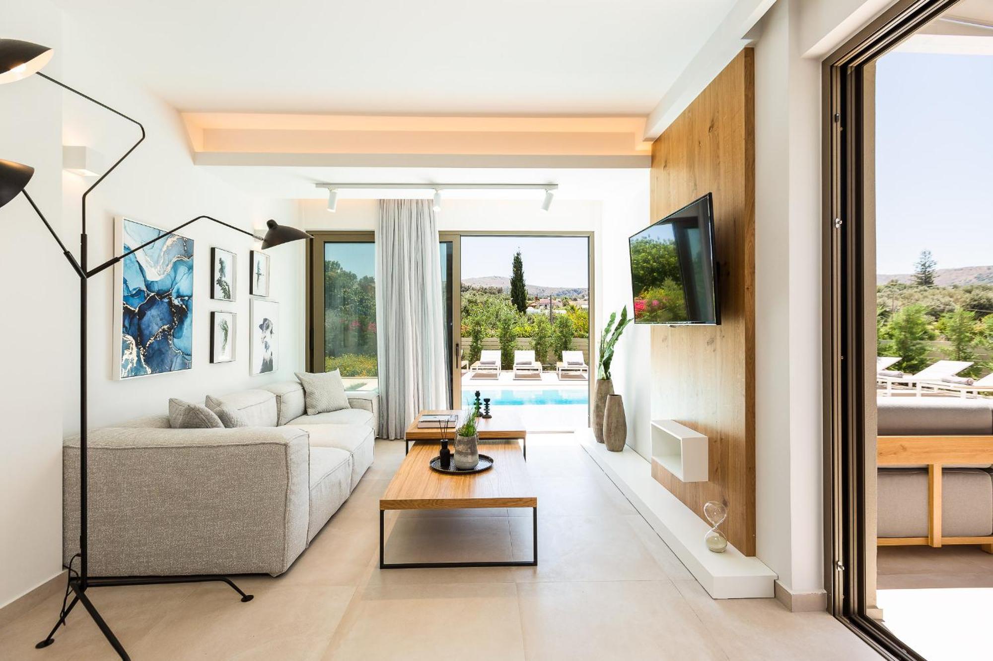 Vasilios Villa, With Pool, Gym & Close To Beach, By Thinkvilla Loutra  Exterior photo